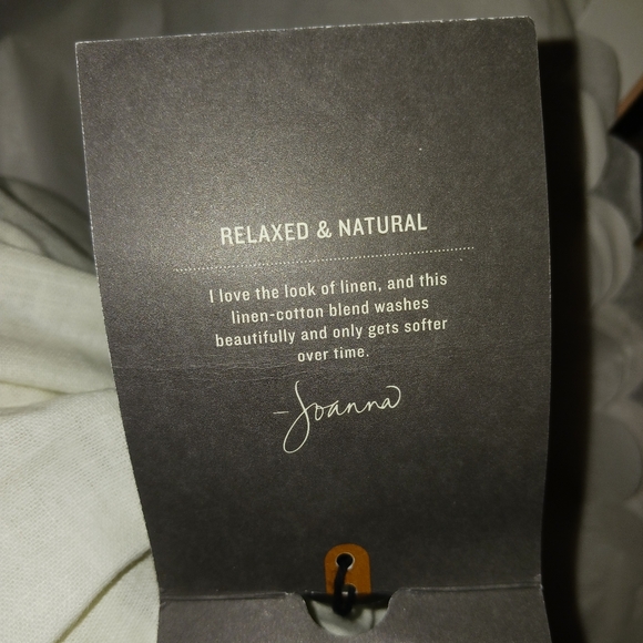 Hearth & Hand Sour Cream Linen Cotton Blend Sheet Set FULL SIZE - Picture 6 of 11